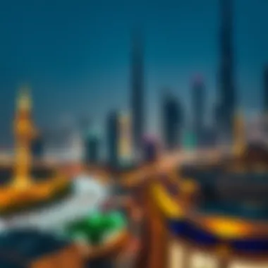 An overview of Dubai's skyline during Eid holidays, symbolizing growth and prosperity