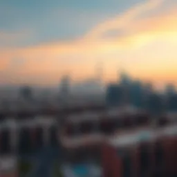 Panoramic view of Al Nahda skyline showcasing residential flats