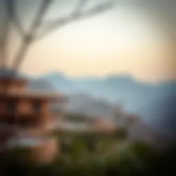 Stunning view of Hatta Hotel amidst the mountains