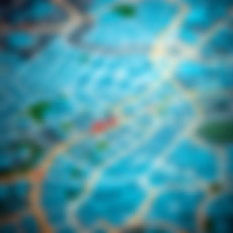 Detailed view of JLT clusters map