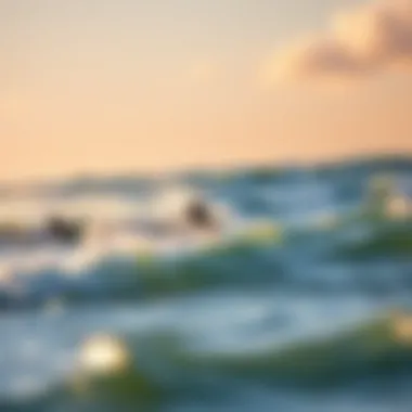Thrilling Kite Surfing Action Kite surfers gliding across the waves at Kite Beach