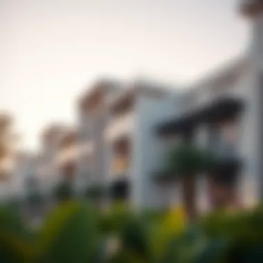 Elegant architectural details of Maimoon Gardens highlighting modern design elements.
