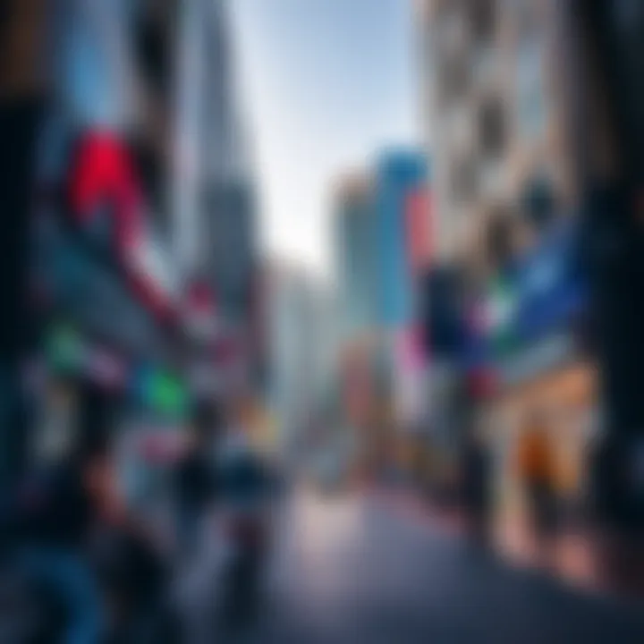 Vibrant commercial areas in International City filled with activity