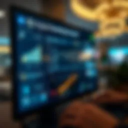 A digital representation of an online bank account interface
