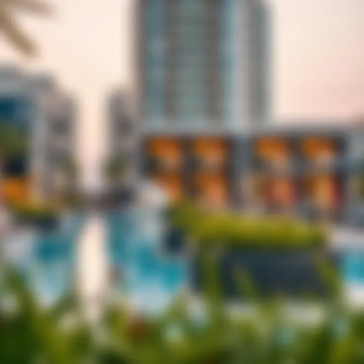 Modern amenities available in Town Square Dubai highlighting lifestyle options