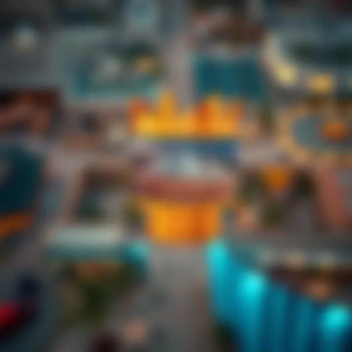 Aerial view of Al-Udaiyat Al-Rasheediyah showcasing its unique architecture