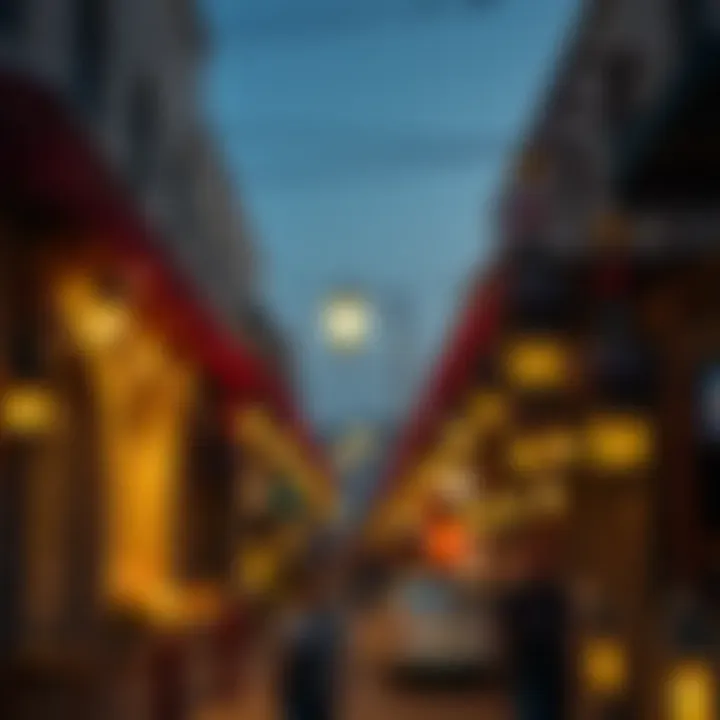 Traditional Ramadan decorations in a Dubai street